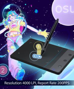 HUION H420 Osu Tablet Graphics Drawing Signature Pad with 3 Express Keys (4-by-2.23 Inches) (Black) Black 11 81eLYrgMP2L