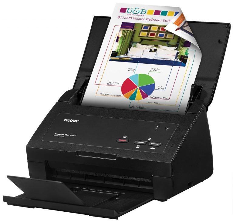 Brother ImageCenter, High-Speed Desktop Document Scanner, ADS-2000e, Multiple-Page Scanning, Multiple Scan Destinations, Duplex Scanning ADS2000e Scanner