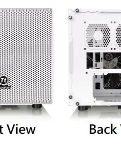 Thermaltake Core V1 Snow Edition SPCC Mini ITX Cube Computer Chassis CA-1B8-00S6WN-01 V1 Cube Snow 14 81hSBc4ezSL