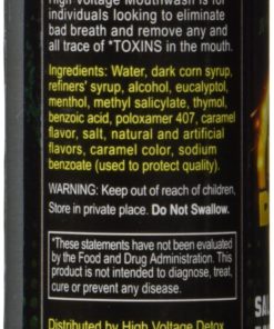 High Voltage Saliva Cleanse Detox Mouthwash - 2 oz. 3 81hk95 LeHL