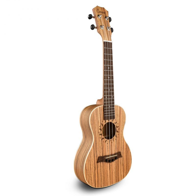 Caramel CC102A Zebra Wood Concert Acoustic Ukulele With Truss Rod