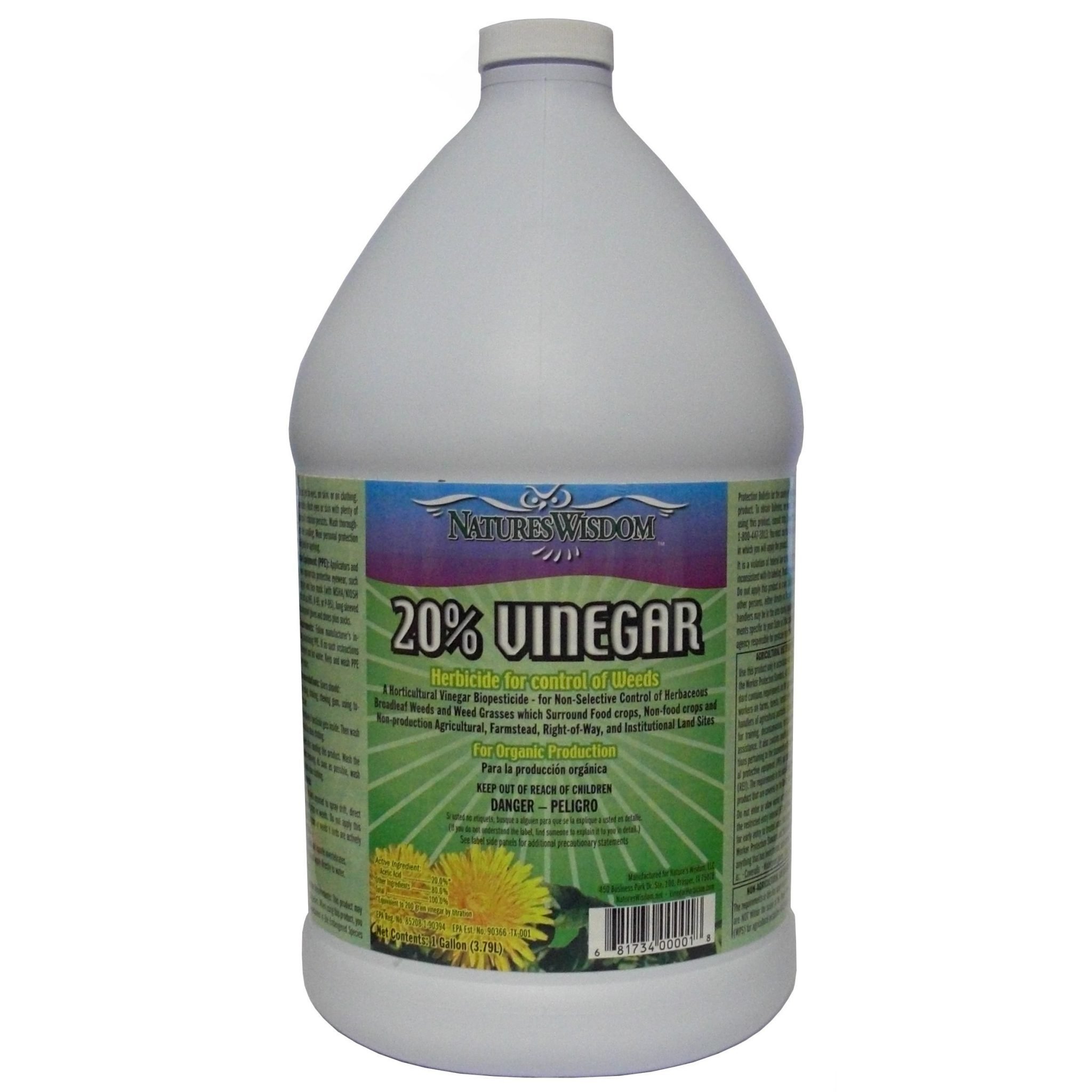 Garden Safe Weed And Grass Killer, 20 Percent Vinegar Herbicide For