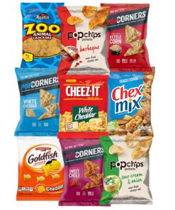 Snack Chest Snacks Care Package Gift Assortment Sampler Mixed Bars, Cookies, Chips, Candy for Office, Military, College, Meetings, Schools, Friends & Family (40 Count) 40 Count 10 81jWk6sAcyL