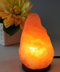 Small Salt Rock Lamp, Amoystone Natural Himalayan Salt Lamps with UL Dimmer Cord & Bulbs, 6-7 inch 3-4lbs Wooden Base Gift Box 15 81jkOEipmsL