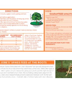 Jobe's 100046754 1612 Fertilizer Spike, 15, Brown Fruit & Citrus 15 Spikes 22 81kXsnMaS2BL