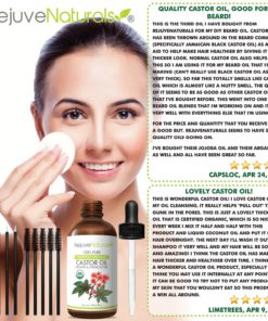 Organic Castor Oil - Boost Hair Growth for Hair, Eyelashes & Eyebrows. USDA Certified Organic, 100% Pure, Cold Pressed, Hexane Free. Eyelash Growth Serum & Brow Treatment with Applicator Kit 17 81lctLBuU9L