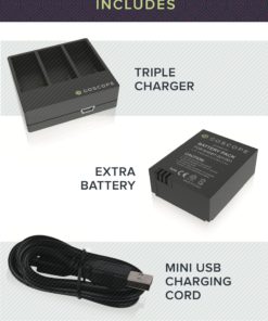 GoScope Triple Charging Dock + Spare Battery Compatible with GoPro HERO3/3+ 8 81mYfPTwlML