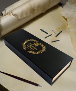 Daveliou Calligraphy Pen Set - 19 Piece Kit & Case - Wood and Free Glass Dipping Pens - 12 Nibs & 5 Ink - for Kids Adults Beginners or Professional 15 81n3acBzgDL