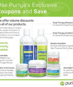 Puriya Cream for Eczema, Psoriasis, Dermatitis and Rashes. Powerful Plant Rich Formula Provides Instant and Lasting Relief for Severely Dry, Cracked, or Irritated Skin (4.5 oz) Light Peppermint 4.5 Ounce 16 81nGLWsru4L