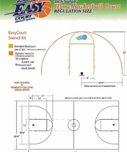 Easy Court Premium Basketball Court Marking Stencil Kit WHITE 13 81ntXq55Y2BL