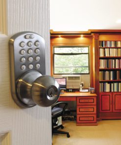 MiLocks DKK-02SN Indoor Electronic Touchpad Keyless Entry Door Lock, Satin Nickel 1 Pack 10 81oziBoJBWL