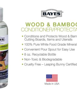 Bayes Mineral Oil Wood Bamboo Protectant 8oz 1 8 oz - $11.95