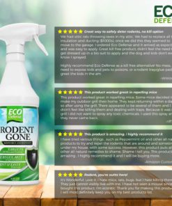 Eco Defense Mice Repellent - Humane Mouse Trap Substitute - Organic Spray - Guaranteed Effective - Works for All Types of Mice & Rats (16 oz) 6 81qwRClMRlL