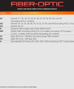 TRUGLO Fiber-Optic Front and Rear Handgun Sights for S&W M&P Models (Including Shield and .22 Models, excluding .22 Compact, C.O.R.E. Models, and Shield 380 EZ), SD9 and SD40 (excluding VE Models) 11 81rl3qHdyoL