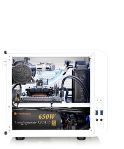 Thermaltake Core V1 Snow Edition SPCC Mini ITX Cube Computer Chassis CA-1B8-00S6WN-01 V1 Cube Snow 20 81uBQ5mCDIL
