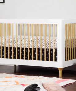 Alternative view of Babyletto Lolly 3-in-1 Convertible Crib with Toddler Rail, White/Natural White and Natural