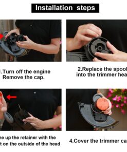 LBK 0.065" Spool for BLACK+DECKER String Trimmers (Replacement Autofeed Spool), compatible with BLACK+DECKER AF-100,3-Pack 8 81xg7wnNg6L