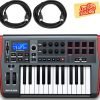 Novation Impulse 25 Keyboard Bundle with MIDI Cables and Austin Bazaar Polishing Cloth Bundle w/ MIDI Cables 37 81z0I4W7sDL