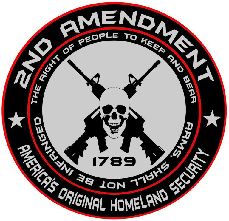 2nd Amendment - America's Original Homeland Security Round Bumper Sticker Decal (5 Inch) 1