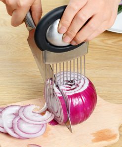 Alternative view of Onion Holder With Finger Guard Made of Stainless Steel By IDEAMAZE