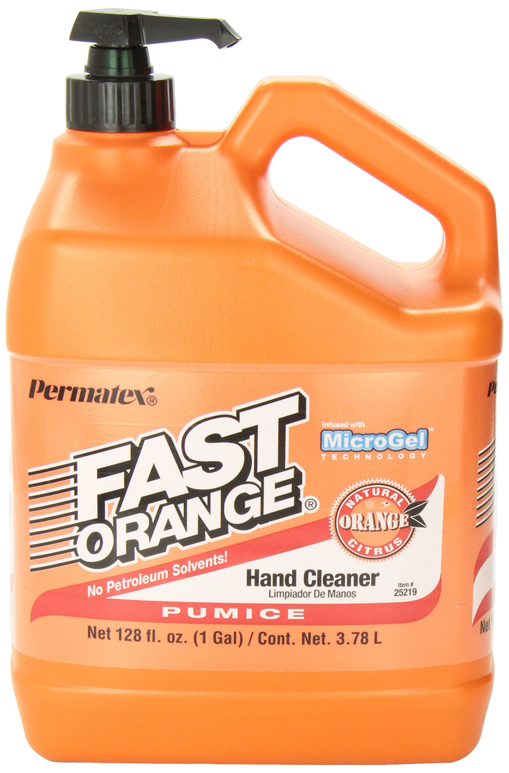 Permatex 25219 Fast Orange Pumice Lotion Hand Cleaner with Pump, 1 Gallon Pack of 1 Original Scent - $23.95