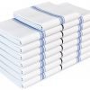 Royal 14 x 25-Inch Classic Kitchen Cotton Towels, White with Blue Stripe (15 Pack) 8 91BnHBDIgzL