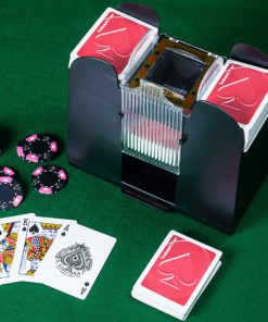Playing Card Shuffler, Automatic Battery Operated 6 Deck Casino Dealer Travel Machine Dispenser by Trademark Poker Black 8 91Gr0EZ5ktL