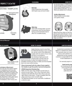 Mens Goatee Shaving Template | Create a Perfectly Shaped Goatee Every Time | Adjustable | Reduces Shaving Time | Shape Van Dyke, Goatee and Circle Beard, by GoateeSaver (Version 1.1) Version 1.1 10 91HOPnAS8VL