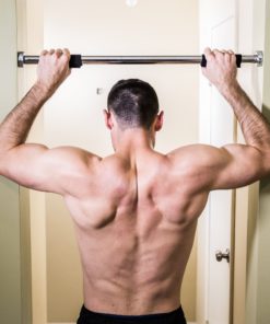 j/fit Deluxe Doorway Pull-Up Bar with Comfort Grips - LONGEST LENGTH Pull Up BAR AVAILABLE 40" WIDE. (Pull-ups, Chin-ups, Push-ups, Sit-ups, and Dips!) Frustration-Free Packaging 11 91Iba14cIUL