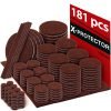 X-PROTECTOR Premium Ultra Large Pack Felt Furniture Pads 181 Piece! Felt Pads Furniture Feet All Sizes ? Your Best Wood Floor Protectors. Protect Your Hardwood Flooring with 100% Satisfaction! - $29.95