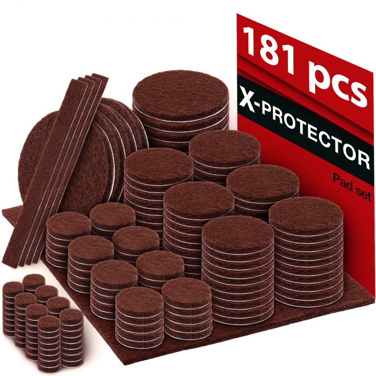 X-PROTECTOR Premium Ultra Large Pack Felt Furniture Pads 181 Piece! Felt Pads Furniture Feet All Sizes ? Your Best Wood Floor Protectors. Protect Your Hardwood Flooring with 100% Satisfaction! - $18.95