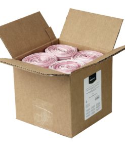 AmazonBasics 13-Gallon Tall Kitchen Trash Bag with Draw String, 0.9 mil, White, 300-Count 8 91RxBdQu1IL