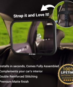 COZY GREENS Baby Car Mirror - Most Stable - View Infant in Rear Facing Seat - 100% Lifetime Satisfaction Guarantee - Safety Crash Tested & Shatterproof - Back Seat Backseat Crystal Clear View 13 91SAaTmfK2BL