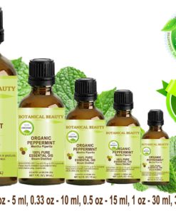Botanical Beauty Therapeutic Grade Organic Peppermint Essential Oil, Undiluted, 0.5 fl. oz. / 15 ml 5 91SVQWVoYDL