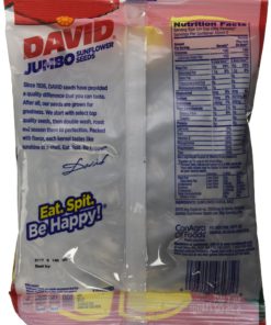David Sunflower Jumbo Seeds Reduced Sodium 5.25 Ounce (Pack of 3) - $17.95