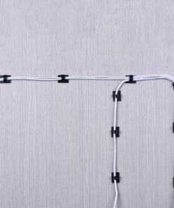 eBoot 100 Pieces Adhesive Cable Clips Wire Clips Cable Wire Management Wire Cable Holder Clamps Cable Tie Holder for Car, Office and Home 12 91bNyFKNugL