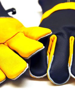 14.5" Long Premium Leather Gloves, BBQ gloves, Grill and Fireplace Gloves, Cotton lining with Kevlar stitch, Heat Resistant Gloves, animal handling gloves, bite-proof gloves Grain Finish Back/Suede Finish Palm. 18 91bPklcRCyL