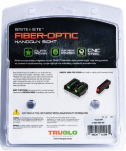 TRUGLO Fiber-Optic Front and Rear Handgun Sights for S&W M&P Models (Including Shield and .22 Models, excluding .22 Compact, C.O.R.E. Models, and Shield 380 EZ), SD9 and SD40 (excluding VE Models) 10 91e3PR3z7JL