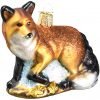 Old World Christmas Ornaments: Red Fox Glass Blown Ornaments for Christmas Tree - $28.50
