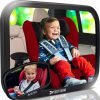 COZY GREENS Baby Car Mirror - Most Stable - View Infant in Rear Facing Seat - 100% Lifetime Satisfaction Guarantee - Safety Crash Tested & Shatterproof - Back Seat Backseat Crystal Clear View 14 91fvT0E2v3L