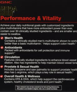 Alternative view of GNC MEGA MEN Performance and Vitality 30 Packs NEW and IMPROVED