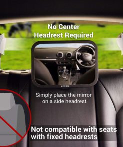 COZY GREENS Baby Car Mirror - Most Stable - View Infant in Rear Facing Seat - 100% Lifetime Satisfaction Guarantee - Safety Crash Tested & Shatterproof - Back Seat Backseat Crystal Clear View 14 91l655esh8L