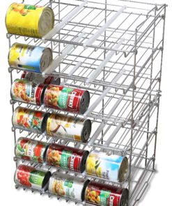 DecoBros Supreme Stackable Can Rack Organizer, Chrome Finish 11 91oVaXur2BmL