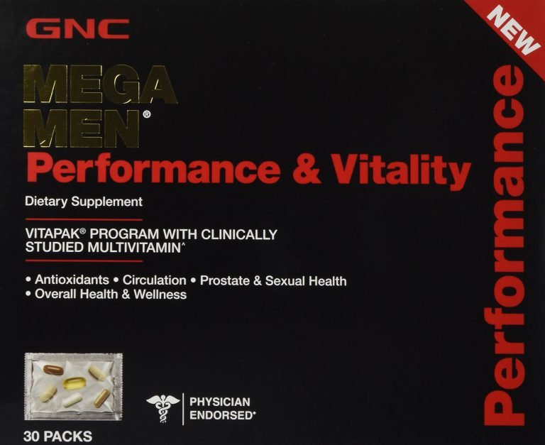 GNC MEGA MEN Performance and Vitality 30 Packs NEW and IMPROVED