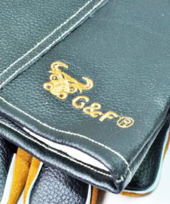 14.5" Long Premium Leather Gloves, BBQ gloves, Grill and Fireplace Gloves, Cotton lining with Kevlar stitch, Heat Resistant Gloves, animal handling gloves, bite-proof gloves Grain Finish Back/Suede Finish Palm. 14 A11ipAnGMrL