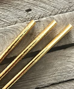 Gold Foil Paper Straws - 7.75 Inches - Pack of 100 - Outside the Box Papers Brand 8 A1E 9jGlYIL