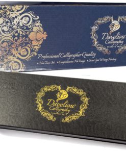 Alternative view of Daveliou Calligraphy Pen Set - 19 Piece Kit & Case - Wood and Free Glass Dipping Pens - 12 Nibs & 5 Ink - for Kids Adults Beginners or Professional