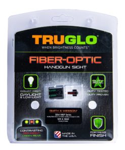 TRUGLO Fiber-Optic Front and Rear Handgun Sights for S&W M&P Models (Including Shield and .22 Models, excluding .22 Compact, C.O.R.E. Models, and Shield 380 EZ), SD9 and SD40 (excluding VE Models) 9 A1MH7GUIqmL