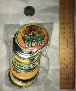 Plants vs Zombies Video Game Party Favors Supplies Decorations Collectible Metal Pinback Buttons, Large 2.25 -12 pcs 3 A1fosctrEeL