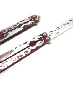 Alternative view of Red Scorpion 8.5" Practice Balisong Butterfly Trainer with No Offensive Blade